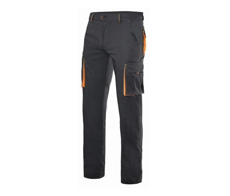PANTALON STRETCH MULTIPOCHES BICOLORE