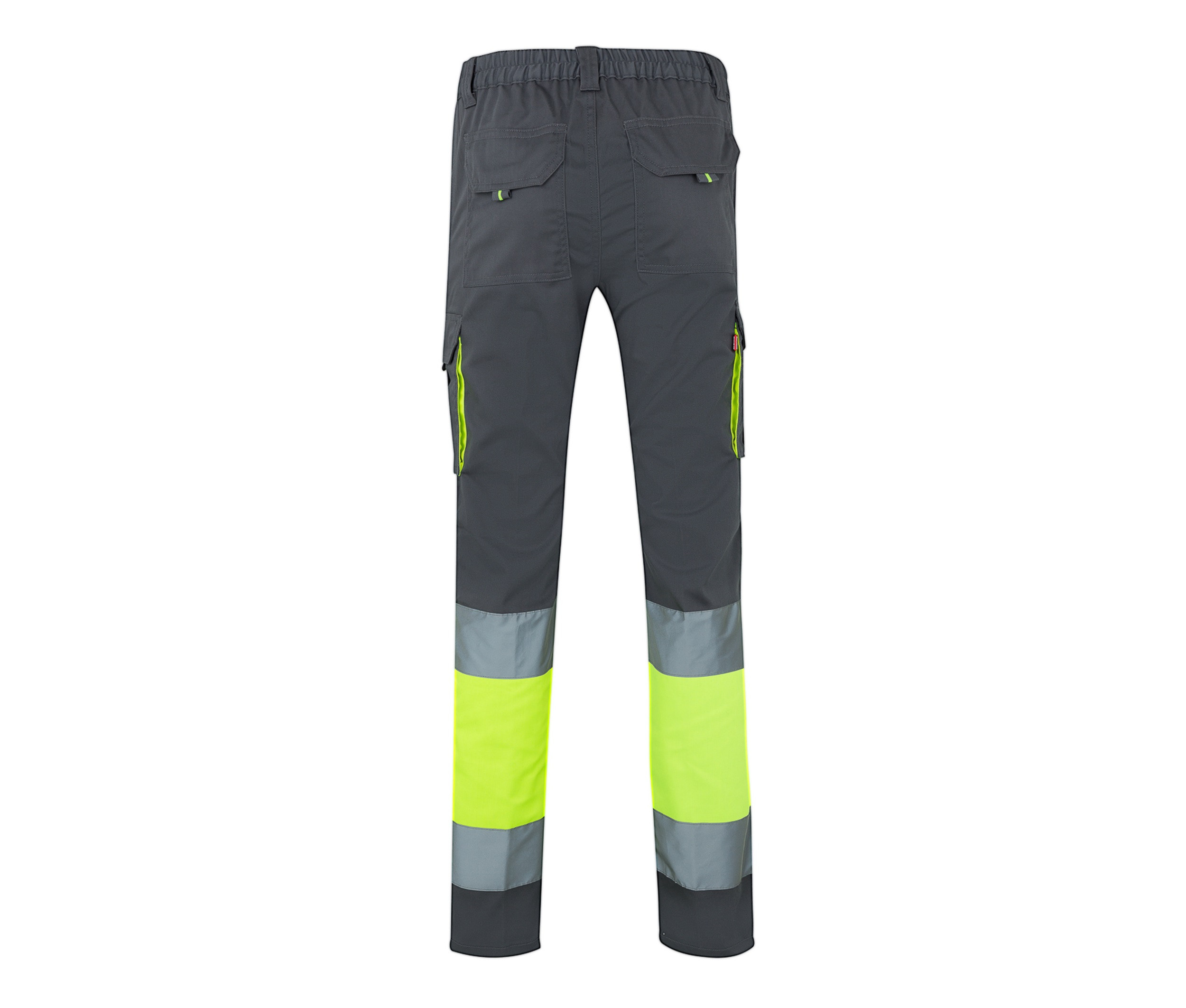 PANTALON STRETCH BICOLORE MULTIPOCHES