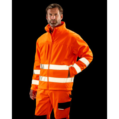 3-LAYER HI-VIS SAFETY SOFTSHELL JACKET